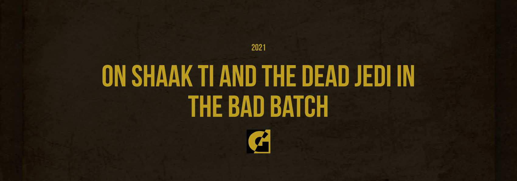 On Shaak Ti and The Dead Jedi in The Bad Batch
